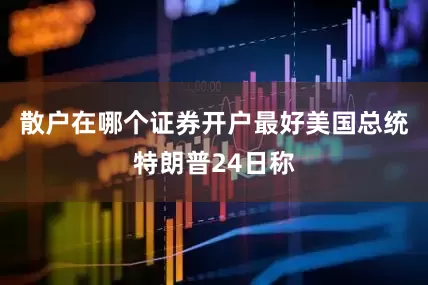 散户在哪个证券开户最好美国总统特朗普24日称
